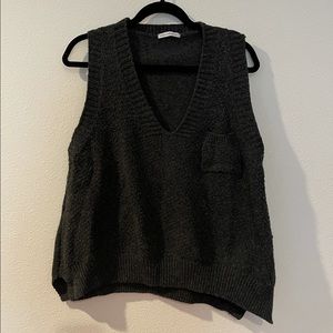 Grey sweater vest